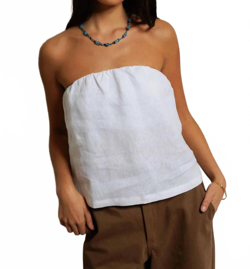 NEW PERFECTWHITETEE gianna classic tube top in white